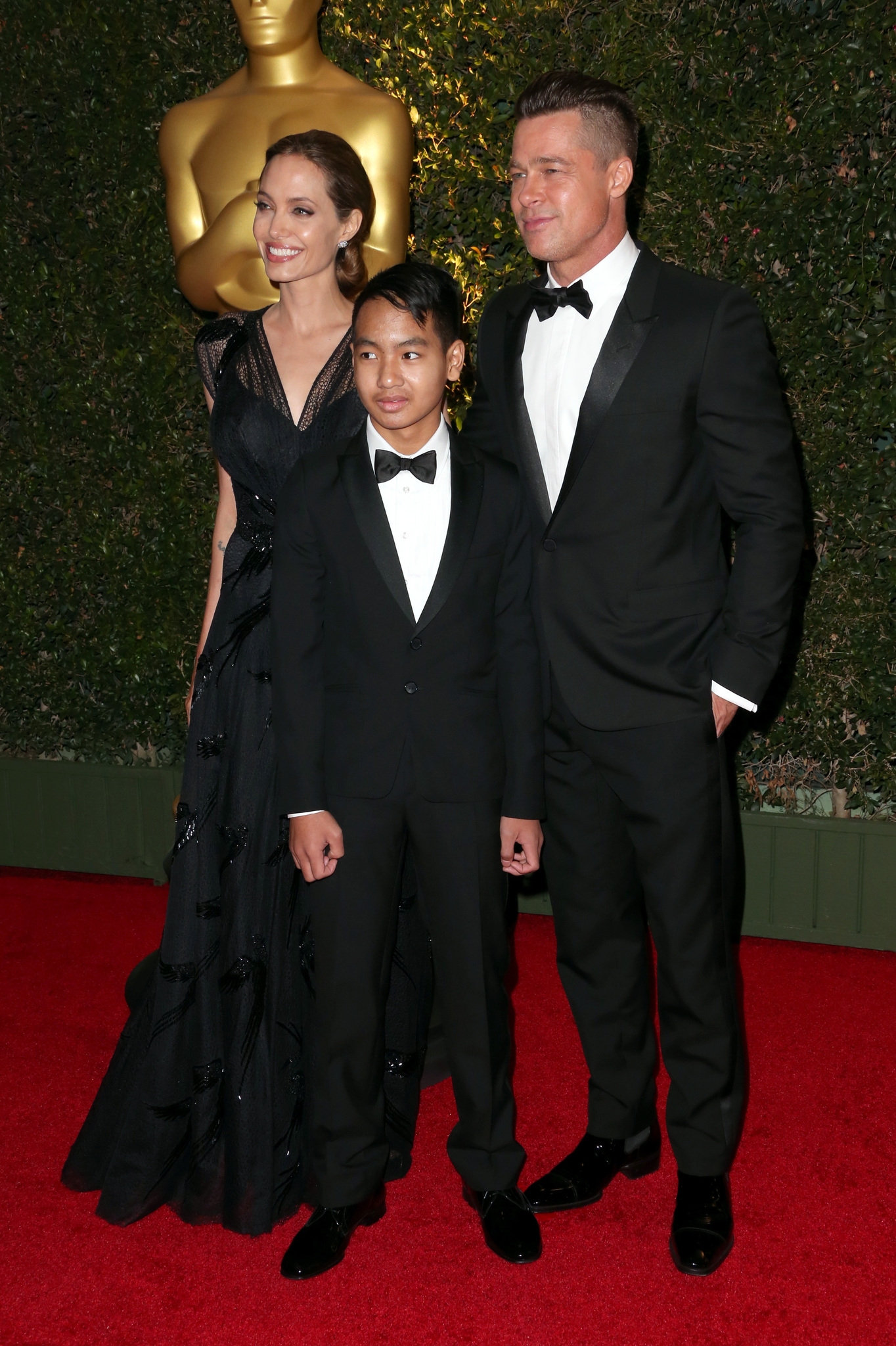 Brad Pitt, Angelina Jolie and Maddox Jolie-Pitt