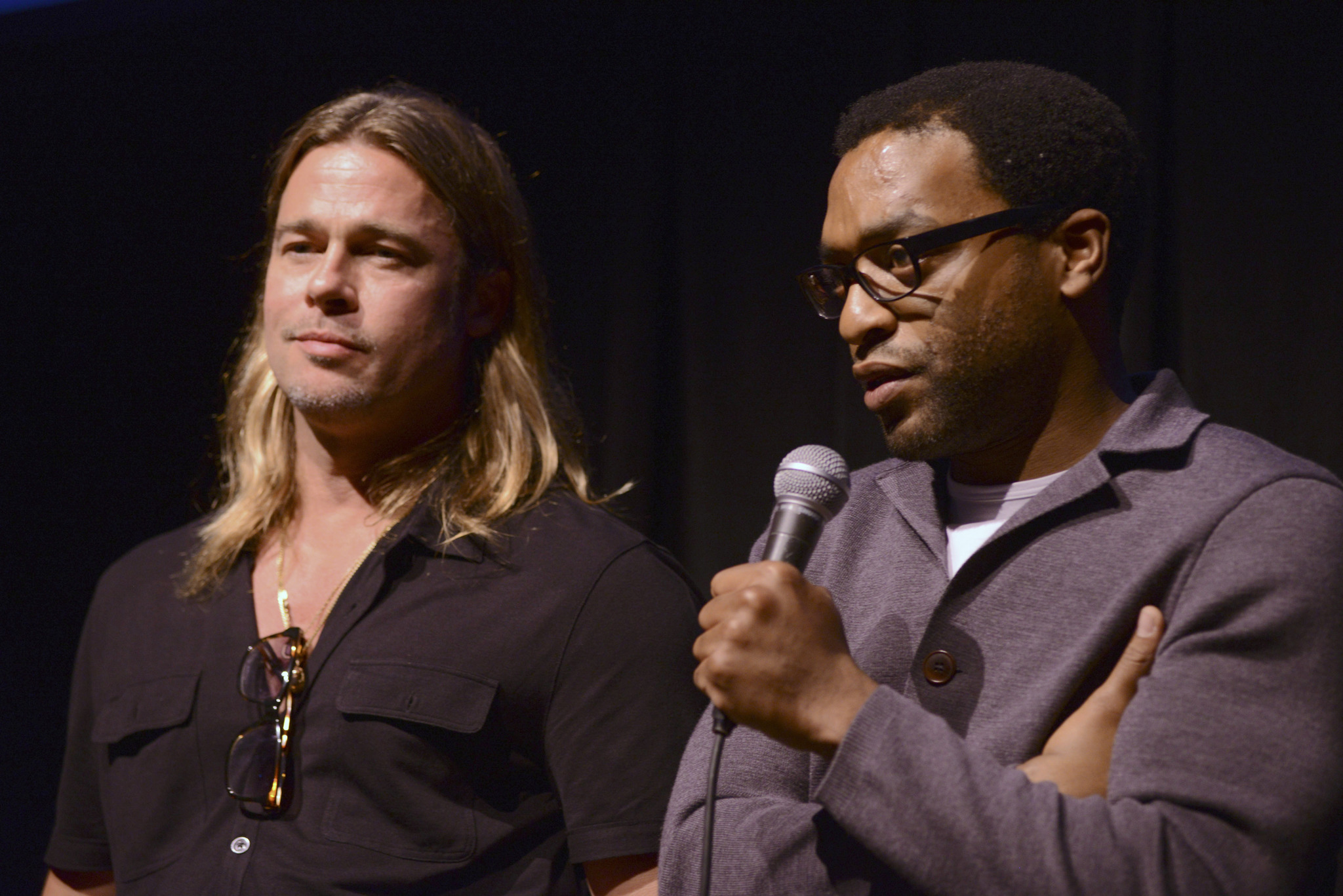 Brad Pitt and Chiwetel Ejiofor at event of 12 vergoves metu (2013)