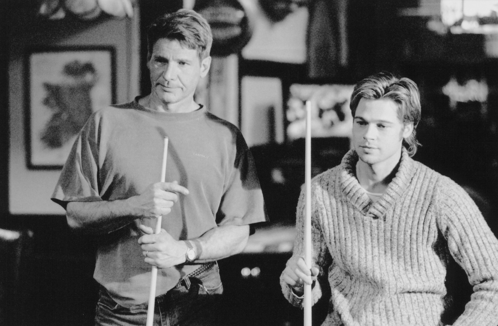Still of Brad Pitt and Harrison Ford in The Devil's Own (1997)