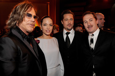 Brad Pitt, Mickey Rourke, Angelina Jolie and Darren Aronofsky