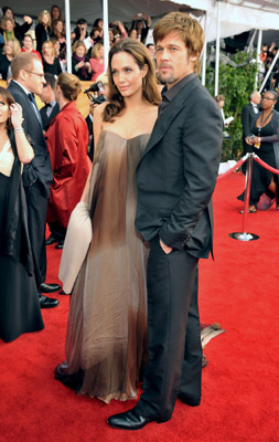 Brad Pitt and Angelina Jolie at event of 14th Annual Screen Actors Guild Awards (2008)