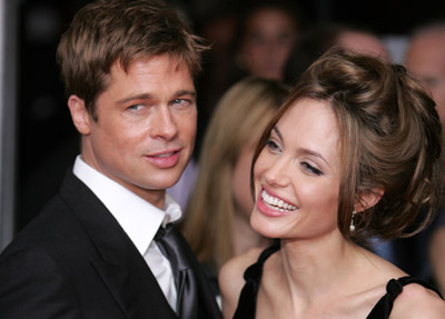 Brad Pitt and Angelina Jolie at event of A Mighty Heart (2007)