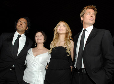 Brad Pitt, Adriana Barraza, Alejandro González Iñárritu and Rinko Kikuchi