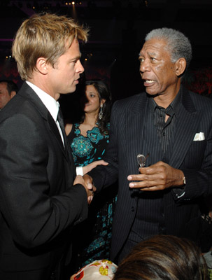 Brad Pitt and Morgan Freeman