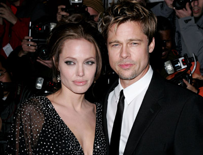 Brad Pitt and Angelina Jolie at event of The Good Shepherd (2006)