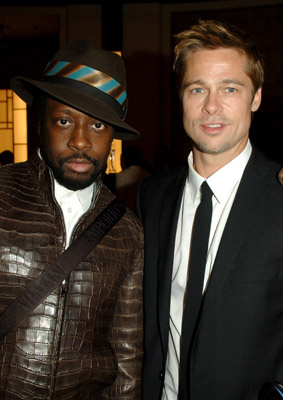 Brad Pitt and Wyclef Jean