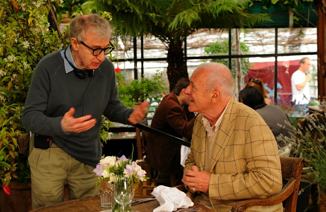 Still of Woody Allen and Anthony Hopkins in You Will Meet a Tall Dark Stranger (2010)