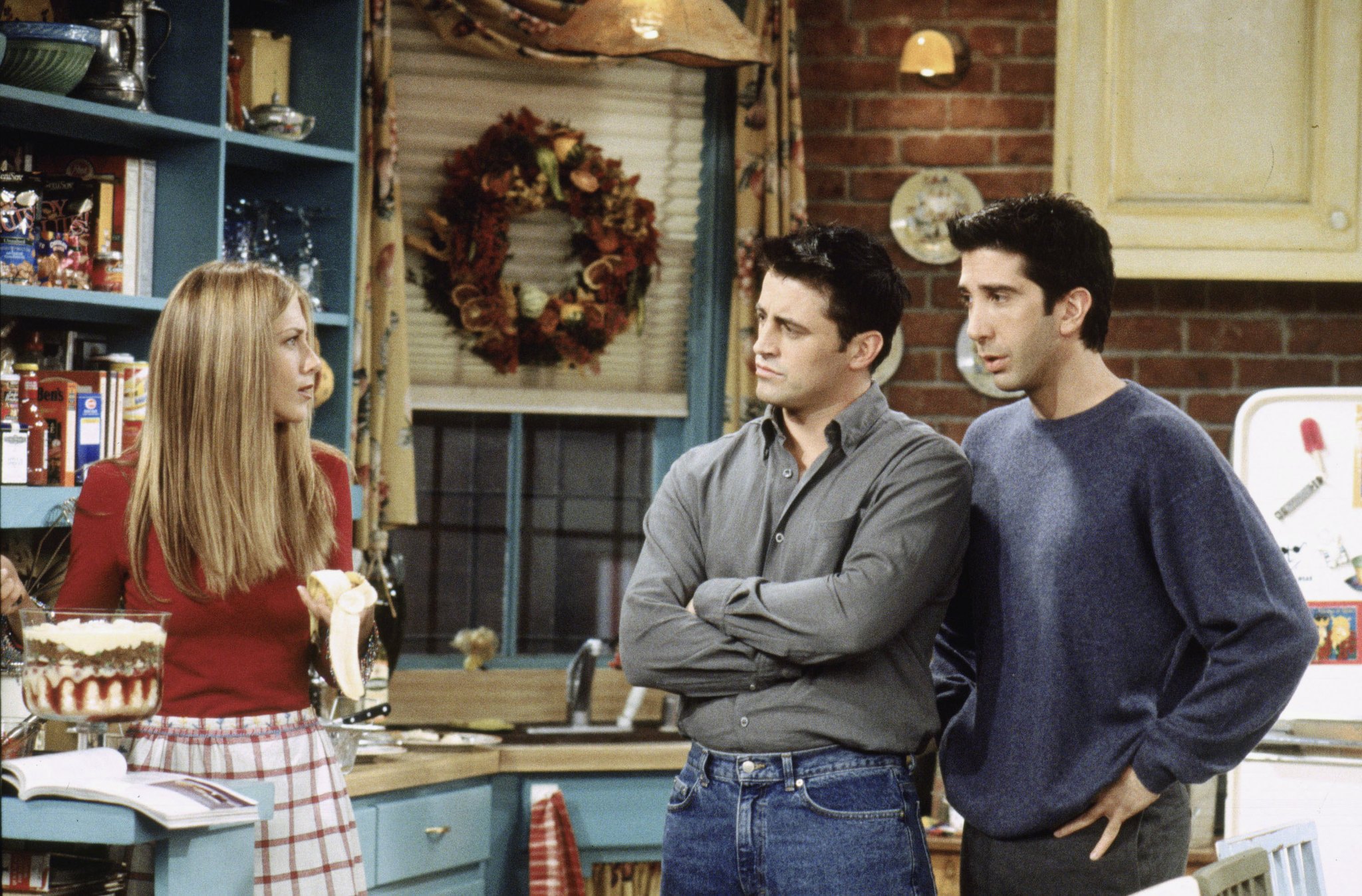 Still of Jennifer Aniston, Matt LeBlanc and David Schwimmer in Draugai (1994)