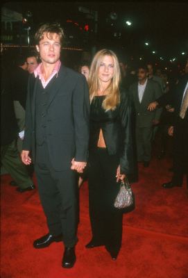 Brad Pitt and Jennifer Aniston at event of Kovos klubas (1999)