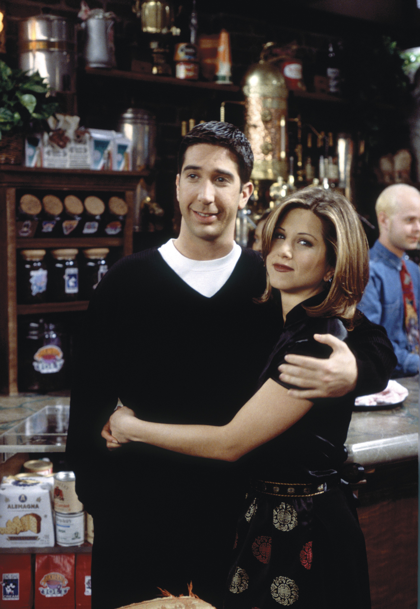 Still of Jennifer Aniston and David Schwimmer in Draugai (1994)