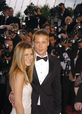 Brad Pitt and Jennifer Aniston at event of Troy (2004)