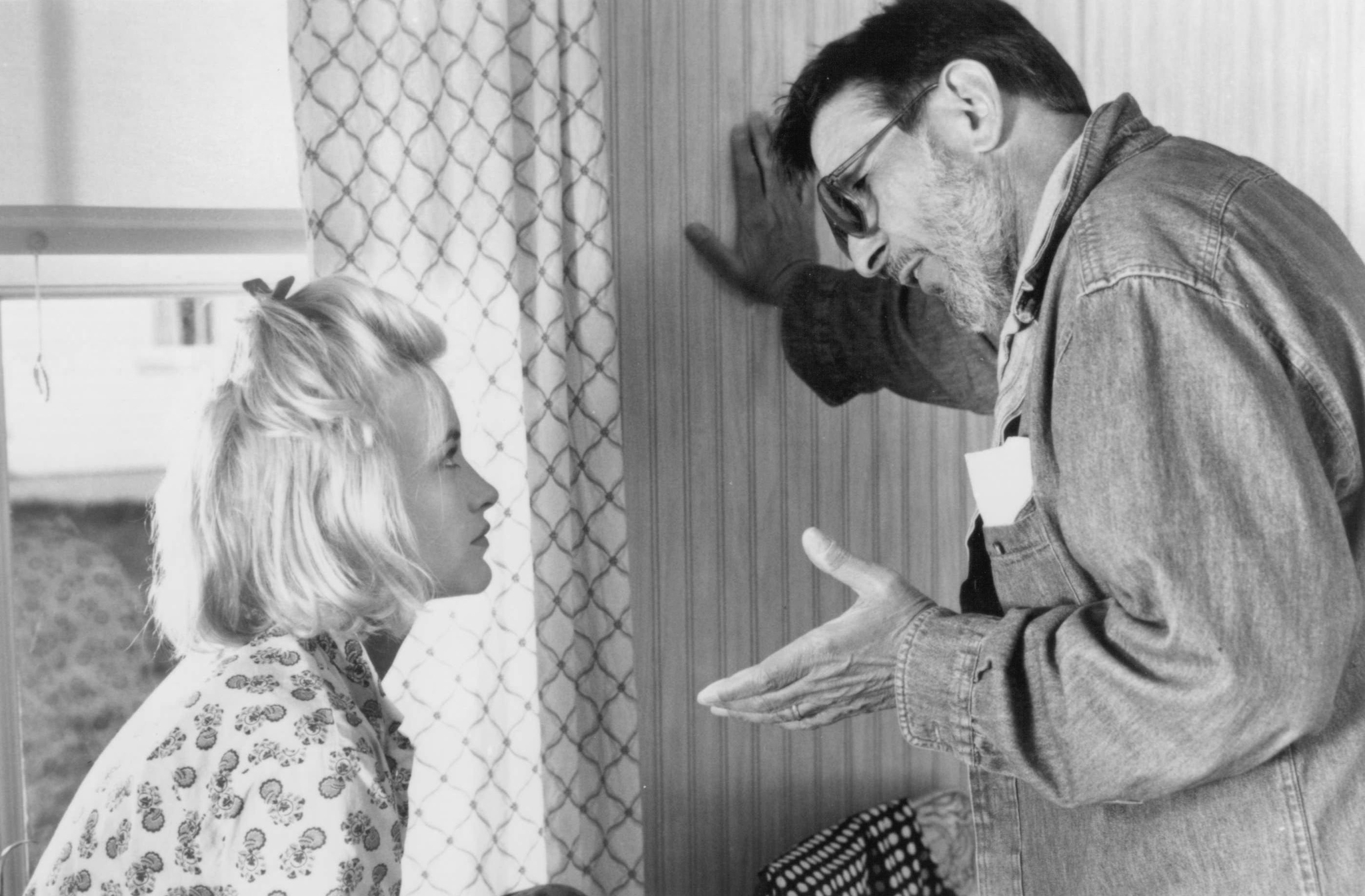 Still of Patricia Arquette and Leonard Nimoy in Holy Matrimony (1994)