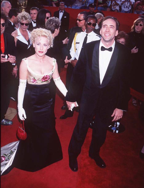 Patricia Arquette and Nicolas Cage at event of The 69th Annual Academy Awards (1997)