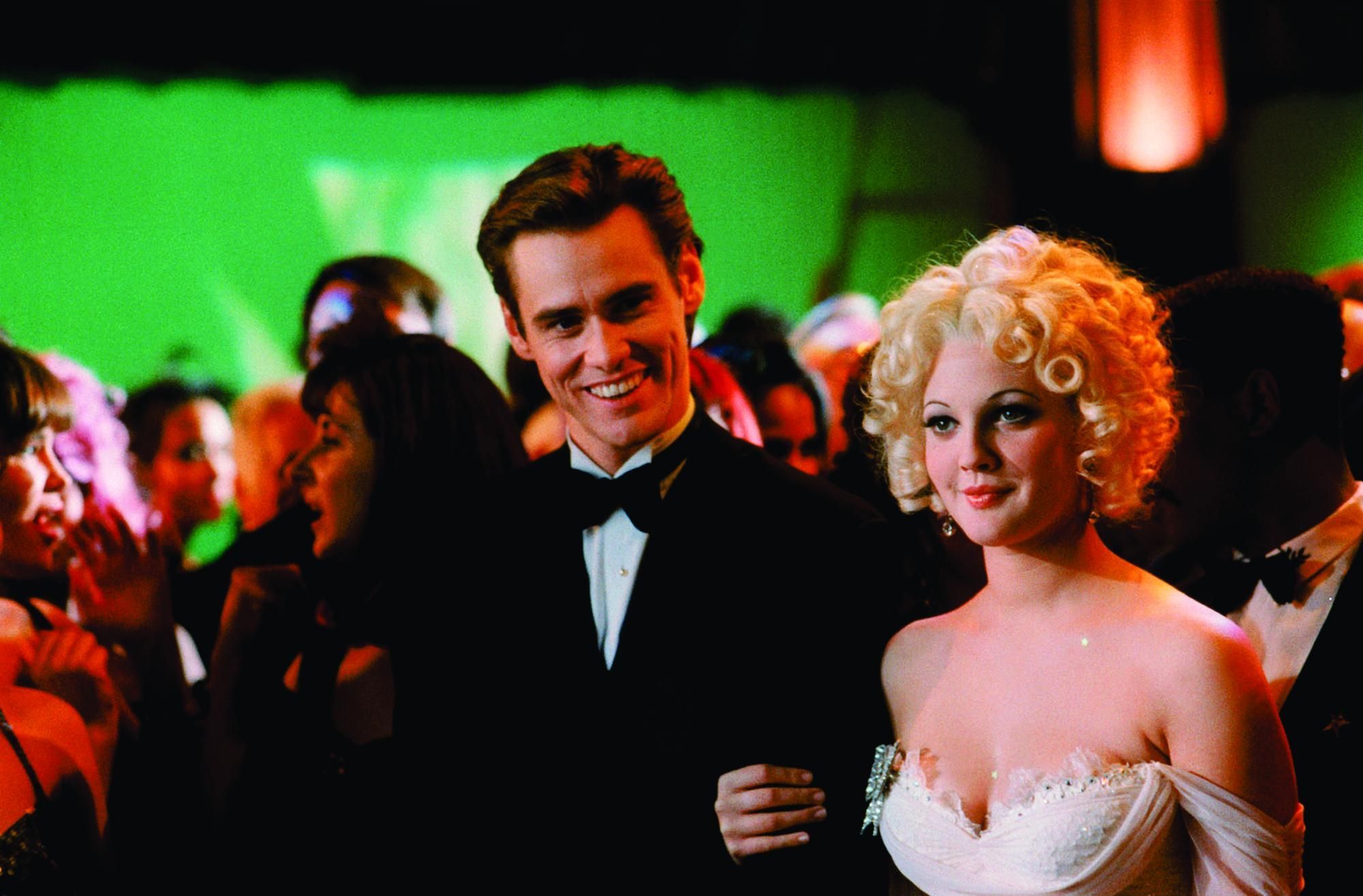 Still of Drew Barrymore and Jim Carrey in Batman Forever (1995)