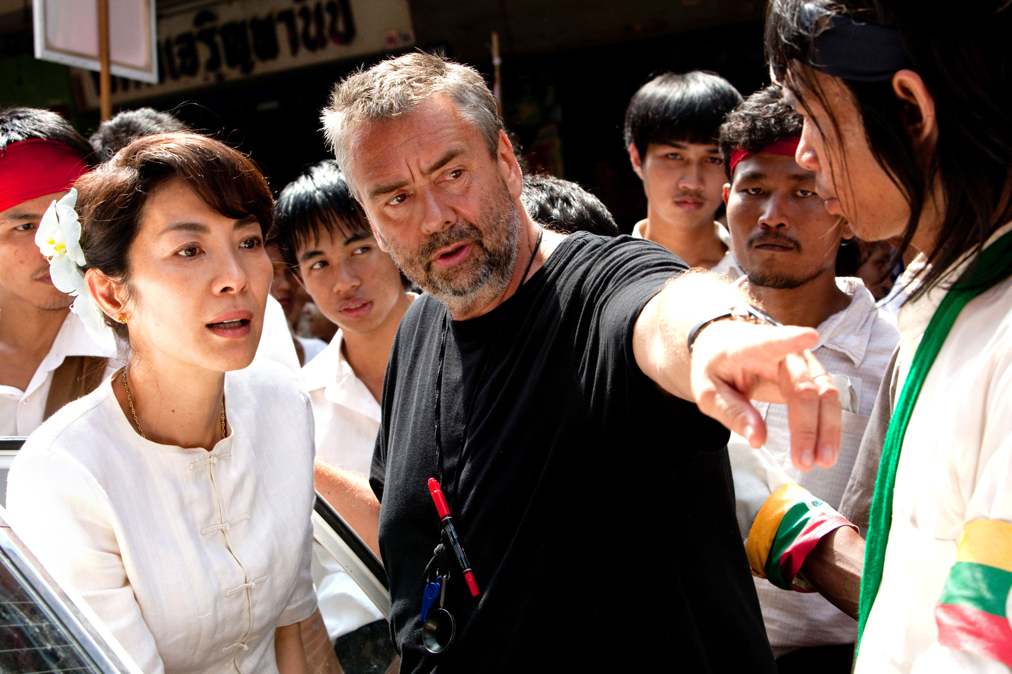 Luc Besson and Michelle Yeoh in The Lady (2011)