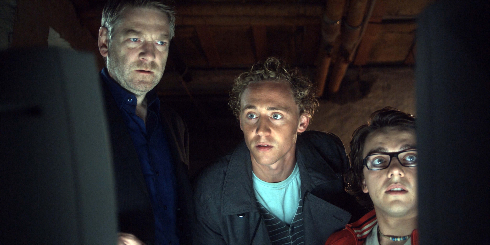 Still of Kenneth Branagh, Tom Hiddleston and Luke Allen-Gale in Wallander (2008)