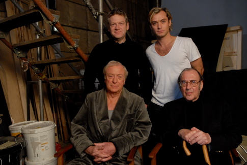 Kenneth Branagh, Jude Law, Michael Caine and Harold Pinter in Sleuth (2007)