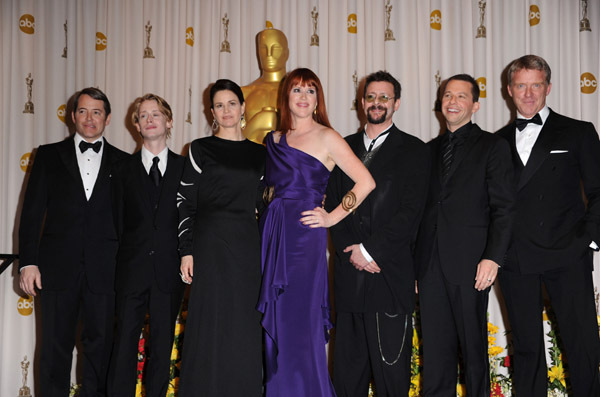 Matthew Broderick, Molly Ringwald, Judd Nelson, Ally Sheedy, Jon Cryer and Anthony Michael Hall at event of The 82nd Annual Academy Awards (2010)