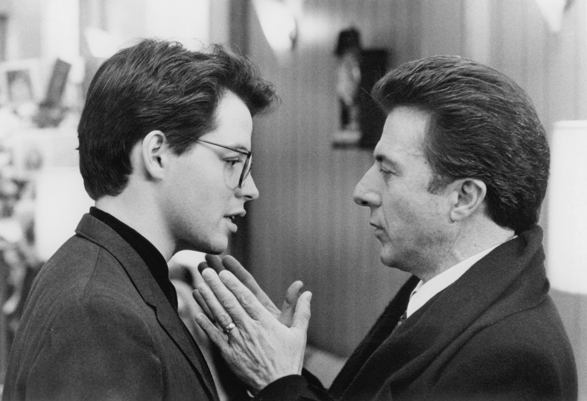 Still of Matthew Broderick and Dustin Hoffman in Family Business (1989)