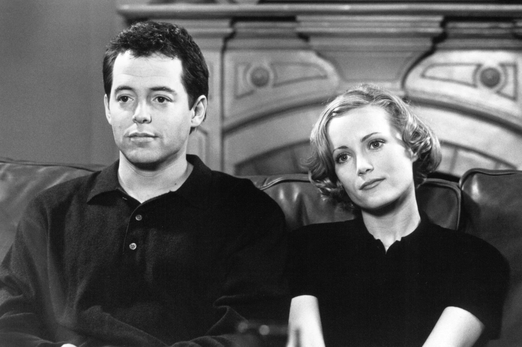 Still of Matthew Broderick and Leslie Mann in The Cable Guy (1996)