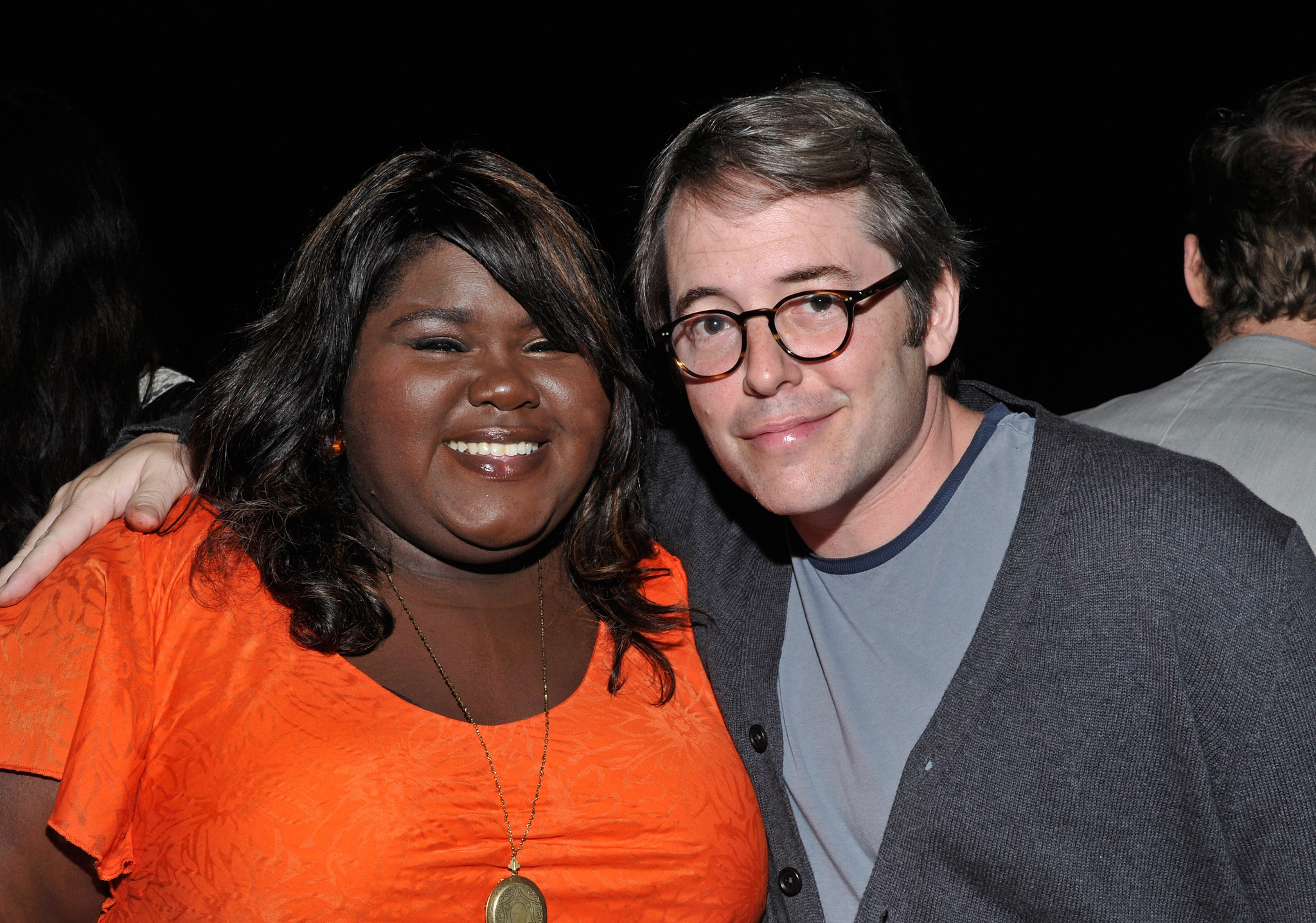 Matthew Broderick and Gabourey Sidibe at event of Tevyne (2011)