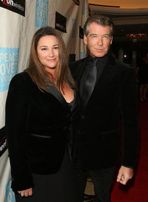 Pierce Brosnan and Keely Shaye Smith