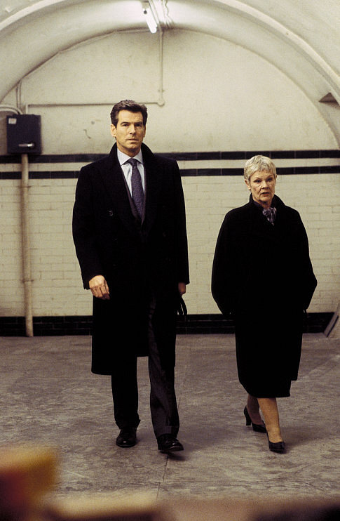 James Bond (PIERCE BROSNAN) and M (JUDI DENCH) at a secret meeting to discuss their newest dilemma.