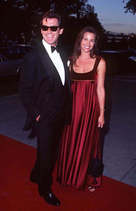 Pierce Brosnan and Keely Shaye Smith