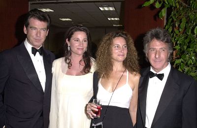 Pierce Brosnan and Dustin Hoffman