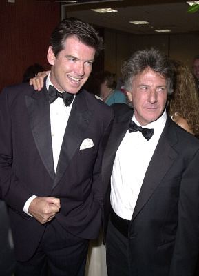 Pierce Brosnan and Dustin Hoffman