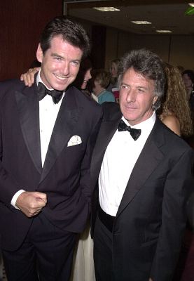 Pierce Brosnan and Dustin Hoffman