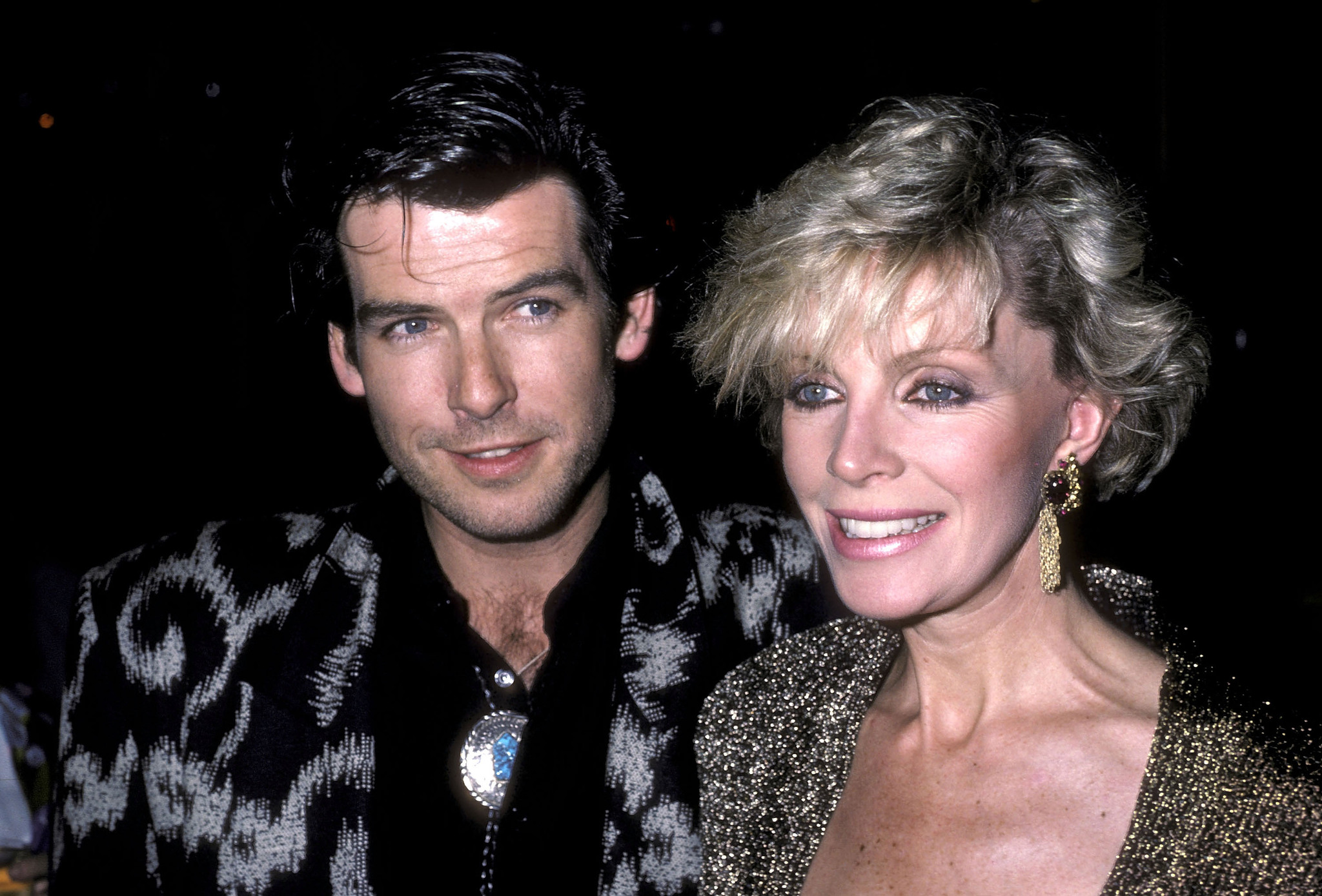 Pierce Brosnan and Cassandra Harris