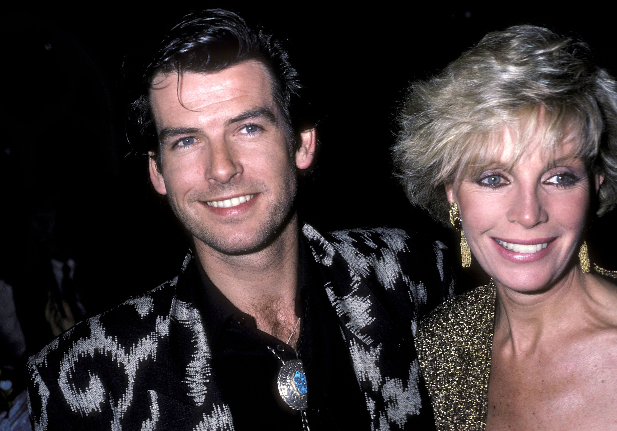 Pierce Brosnan and Cassandra Harris