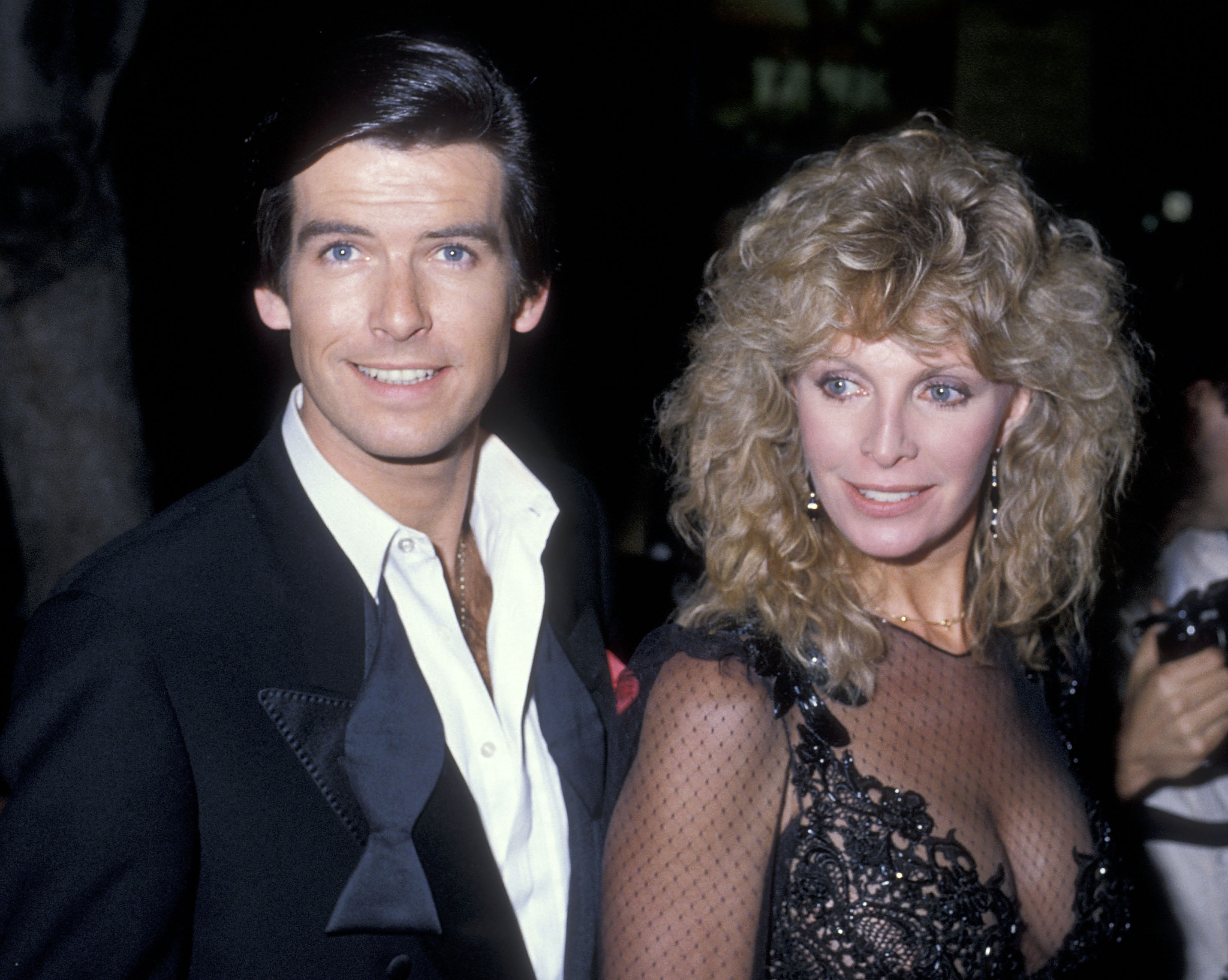 Pierce Brosnan and Cassandra Harris