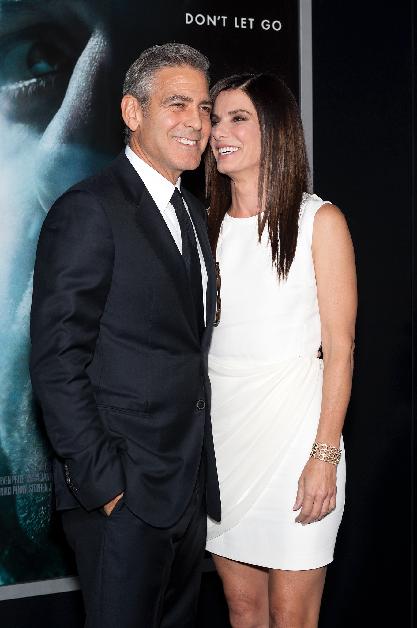 Sandra Bullock and George Clooney at event of Gravitacija (2013)