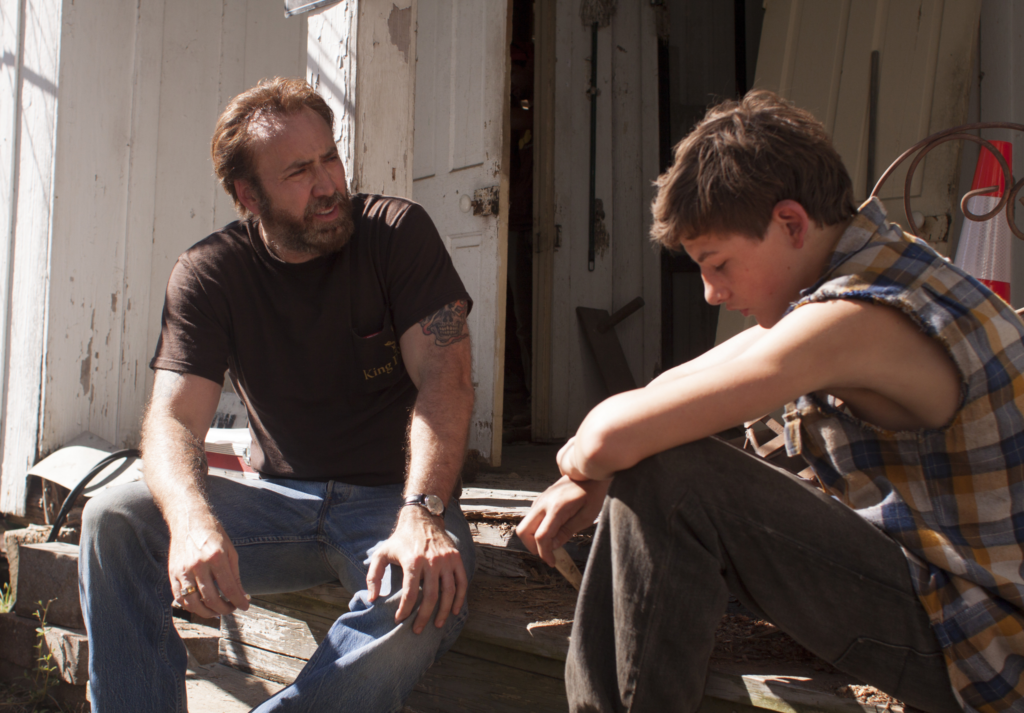 Still of Nicolas Cage and Tye Sheridan in Dzo (2013)
