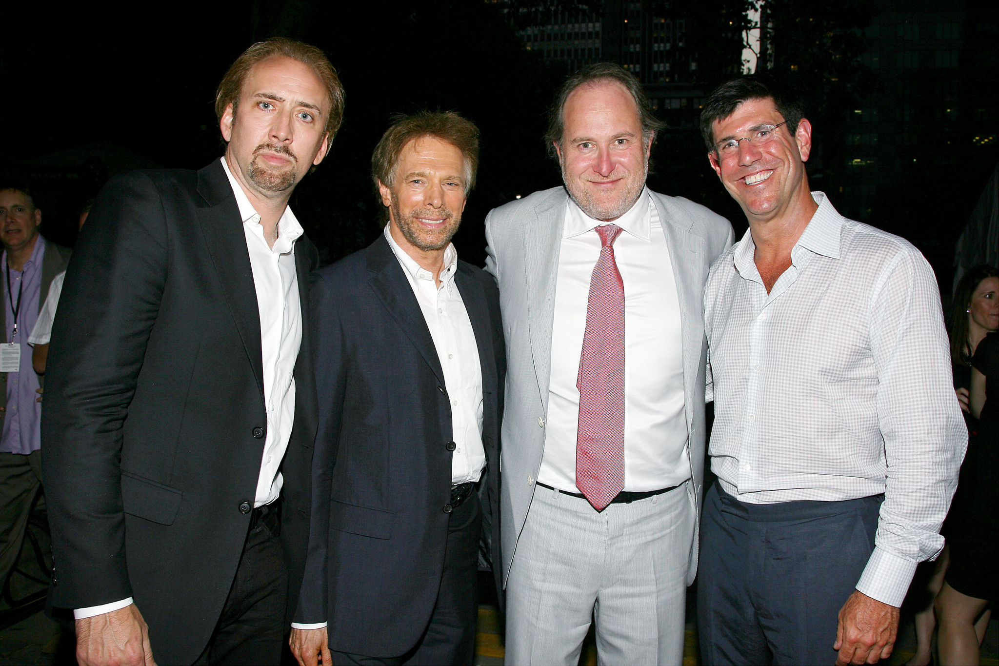 Nicolas Cage, Jerry Bruckheimer, Jon Turteltaub and Rich Ross at event of Burtininko mokinys (2010)