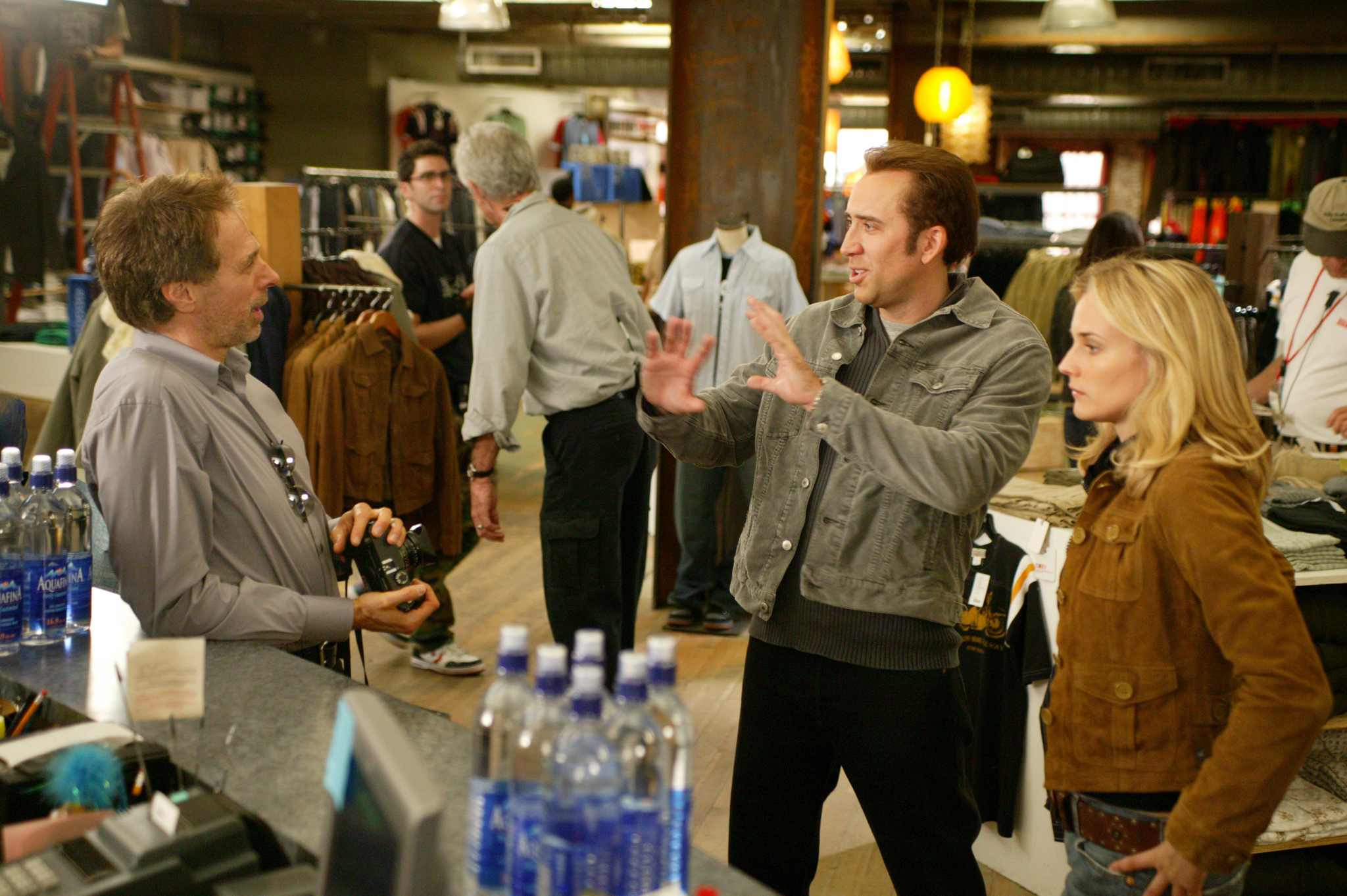 Still of Nicolas Cage, Jerry Bruckheimer and Diane Kruger in National Treasure (2004)