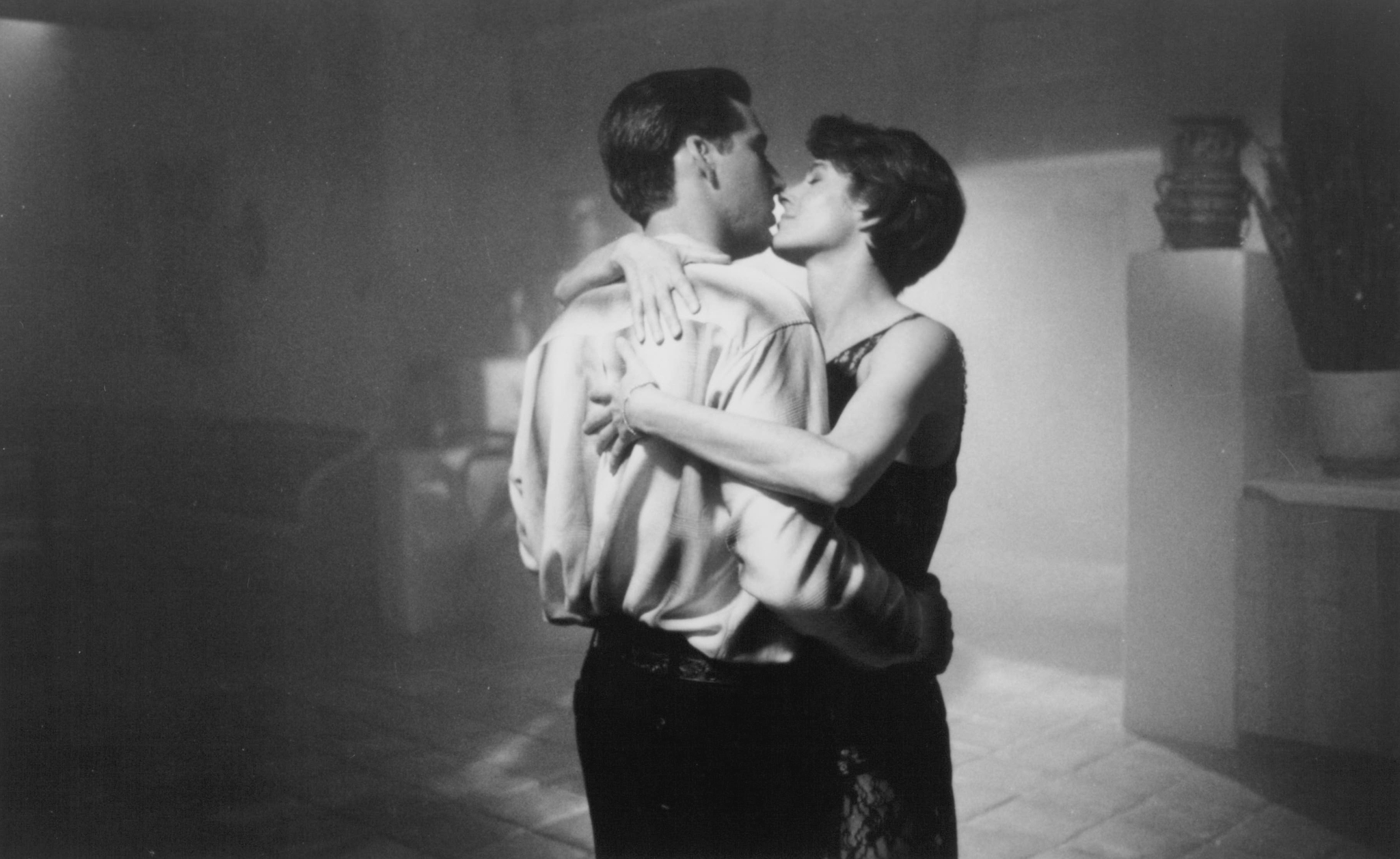 Still of Nicolas Cage and Sean Young in Fire Birds (1990)