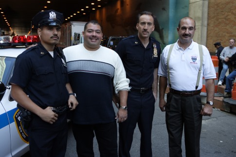 Nicolas Cage, Michael Peña, William Jimeno and John McLoughlin in World Trade Center (2006)