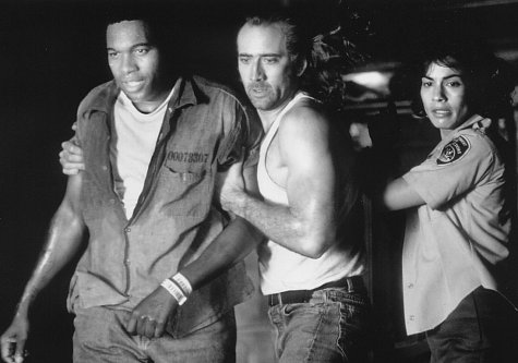 Still of Nicolas Cage, Rachel Ticotin and Mykelti Williamson in Con Air (1997)