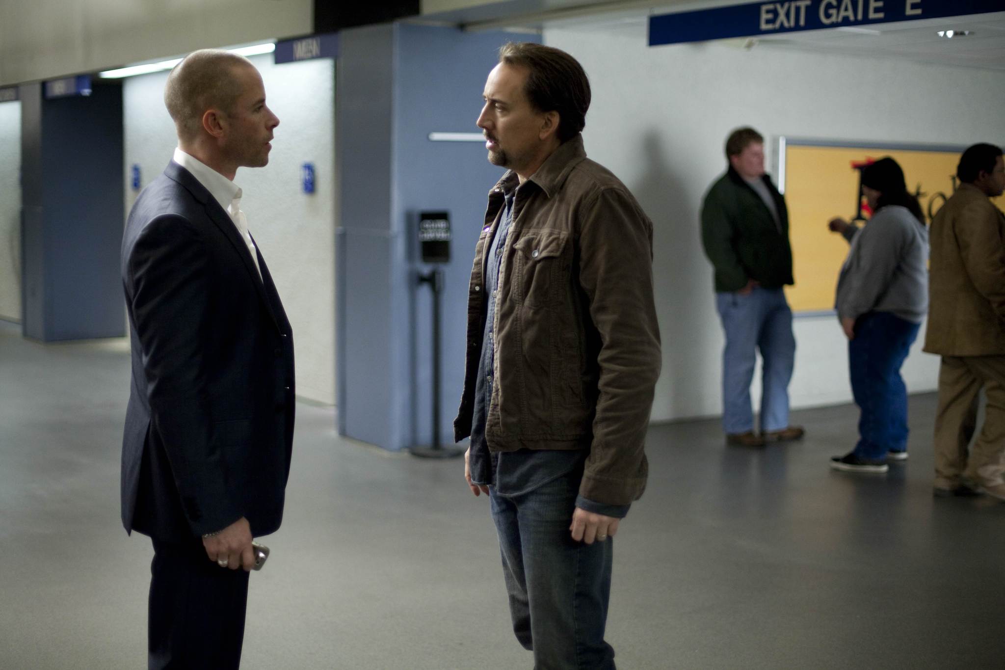 Still of Nicolas Cage and Guy Pearce in Seeking Justice (2011)