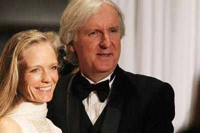 James Cameron and Suzy Amis