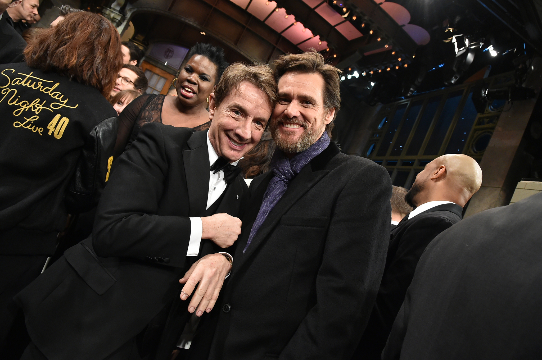 Jim Carrey and Martin Short at event of Saturday Night Live: 40th Anniversary Special (2015)