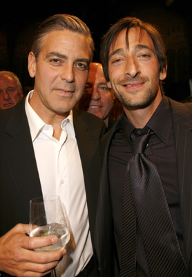 George Clooney and Adrien Brody
