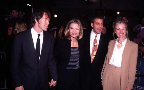 George Clooney, Michelle Pfeiffer and David E. Kelley at event of One Fine Day (1996)
