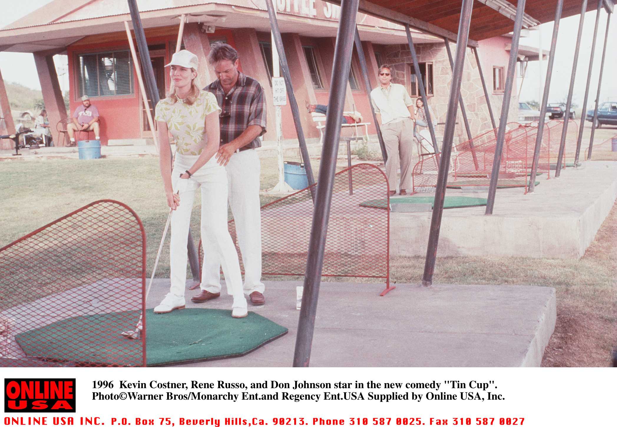 Still of Kevin Costner, Don Johnson and Rene Russo in Tin Cup (1996)