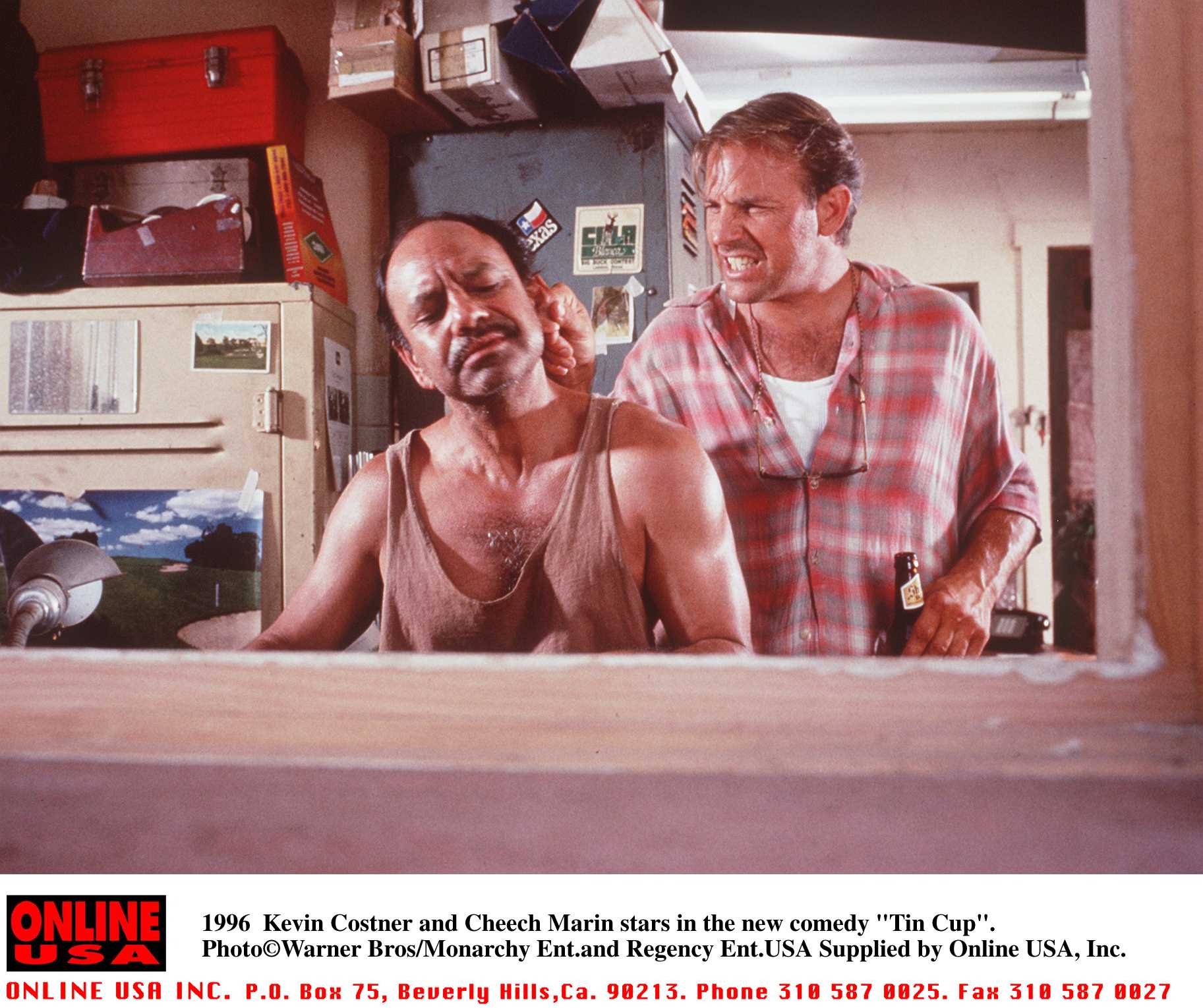 Still of Kevin Costner and Cheech Marin in Tin Cup (1996)