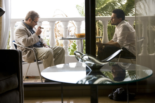 Still of Russell Crowe and Leonardo DiCaprio in Melo pinkles (2008)