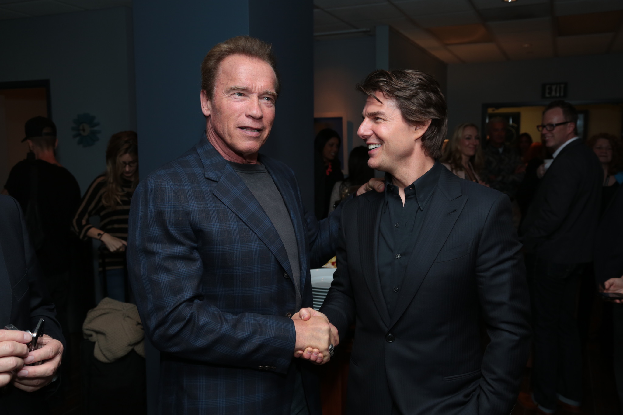 Tom Cruise and Arnold Schwarzenegger